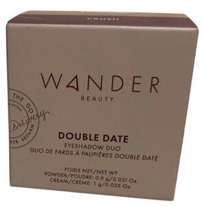 Wander Beauty Double Date Eye Shadow Duo Compact Eye Candy/Crush Mauve/Rose Gold